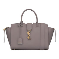 SAINT LAURENT Grained Leather Shoulder Bag Crossbody Bag Handbag Women's Gray