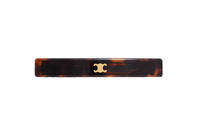 CELINE Hair Clips Women's Deep Tortoiseshell