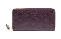 LOUIS VUITTON Exotic Python Skin Wallet Women's Purple