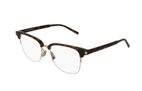 SAINT LAURENT Acetate Irregular Shape Eyeglass Frames Unisex Tortoiseshell