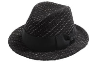 CHANEL Cotton Top Hats Women's Black