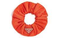 PRADA Fabric Recycled Nylon Hair Tie Women's Orange