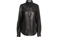 MIU MIU Leather Jackets Women's Bright Brown