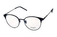 SAINT LAURENT Nickel Alloy Irregular Shape Eyeglass Frames Women's Black