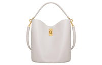 CELINE 16 Smooth Calf Leather Shoulder Bag Crossbody Bag Handbag Women's White