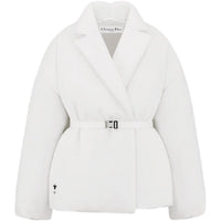 DIOR Puffer Jacket Women's White