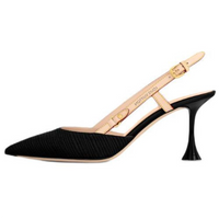 LOUIS VUITTON Blossom High Heels 7.5cm Women's Black