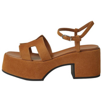 HERMES Jam Strap Sandals 7.5cm Women's Brown