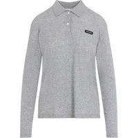 MIU MIU FW24 Polo Shirt Women's Gray