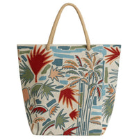 HERMES Canvas Tote Bag Shopping Bag Handbag Women's Multicolor