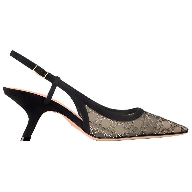 DIOR Capture Irregular Heel High Heels 6.5cm Women's Black