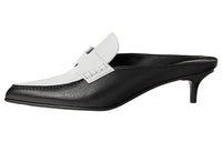 HERMES Stylish Sandal 4cm Women's Black White