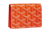 GOYARD MALESHERBES Canvas With Leather Card Holder Unisex Orange