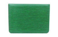 LOUIS VUITTON Zippy Epi Leather Wallets Card Holders Women's Green