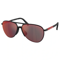 PRADA Metal Aviator Sunglasses Men's Black