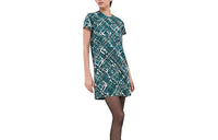 HERMES Short-Sleeved Dresses Women's Oxford Green