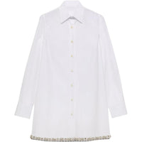 PRADA Embroidered Poplin Shirt