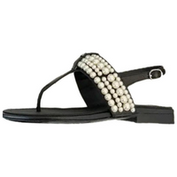CHANEL 23P SS Strap Sandals Women's Black