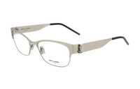 SAINT LAURENT - Cat Eye Eyeglass Frames Men's Silver