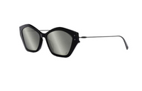 DIOR Acetate Irregular Shape Sunglasses Women's Black