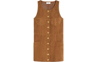 CELINE Sleeveless Dresses Women's Brown