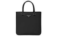 PRADA Shiny Leather Tote Bag Shopping Bag Handbag Women's Black
