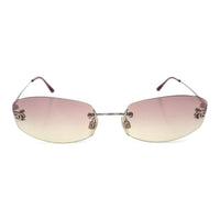 CHANEL 1990-2000 Logo Rectangle-framed Sunglasses