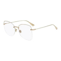 DIOR Metal Square Eyeglass Frames Women's Gold