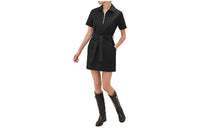HERMES Short-Sleeved Dresses Women's Black