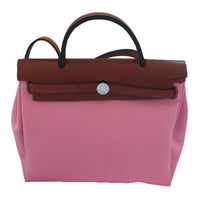 HERMES Herbag Zip Canvas Bag, Handbag, Shoulder Bag, Crossbody Bag Women's Pink