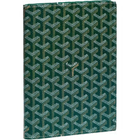 GOYARD Canvas With Calfskin Storage Bag Unisex Green