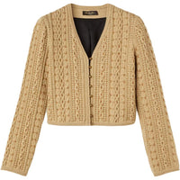Loro Piana FW24 Cashmere Sweater Women's Transparent Gold
