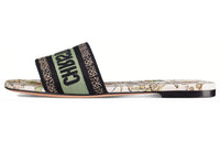 DIOR Dway Slide Slippers Women's Green