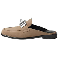 HERMES Wrap-toe Slippers Women's Brown