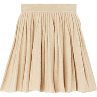 Loro Piana Cocooning Elasticated Ribbed Waistband Mini Skirt