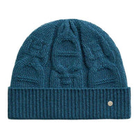 HERMES Cashmere Palladium-Plated Stirrup Studs Beanies Men's Blue