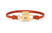 LOUIS VUITTON Calfskin Metal Bracelets Women's Orange