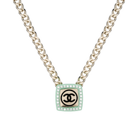 CHANEL Necklaces Women's Green