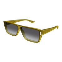 SAINT LAURENT Acetate Rectangular Sunglasses Women's Yellow