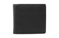 LOUIS VUITTON Epi Leather Wallet Men's Black