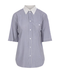 CELINE Shirts Women's Blue With White Lettering