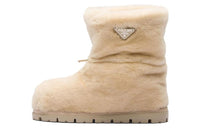 PRADA Short Snow Boots Women's Beige