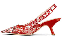 DIOR J'ADIOR High Heels Women's Low Top Red