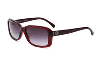 CHANEL Pre-Owned 2000s Camellia Print Rectangle-framed Sunglasses