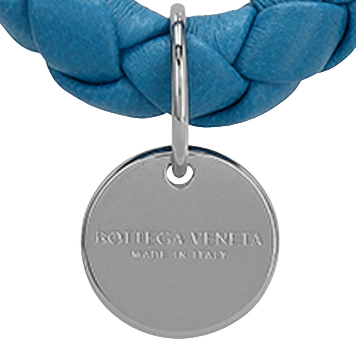 Bottega Veneta Intrecciato Logo Keyring 'Blue' 113539V3UN14418