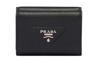 PRADA Leather Wallet Men's Black