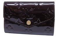 LOUIS VUITTON Monogram Vernis Leather Wallet Key Pouch Women's Burgundy