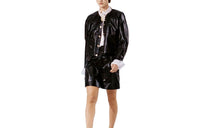 CHANEL Leather Short Skirts Women's Black