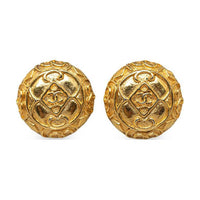 CHANEL 1990s Cc Clip on Earrings