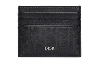 DIOR Cow Leather Card Holder Card Holder Men's Black